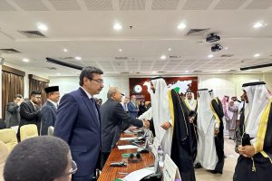 Konjen RI di Jeddah Eko Hartono dalam pertemuan dengan Kementerian Haji dan Umrah Arab Saudi di Jeddah