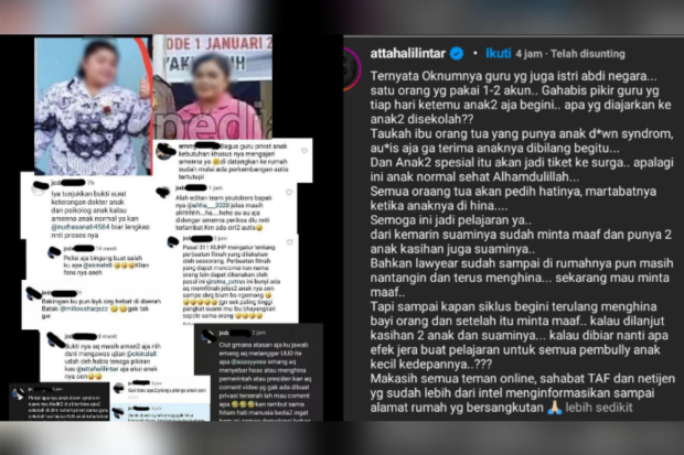 Pembully anak Atta Halilintar dan Aurel Hermansyah