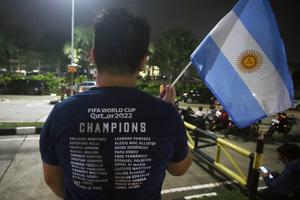 Timnas Argentina tiba di Jakarta