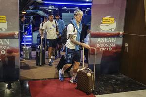 Timnas Argentina tiba di Indonesia