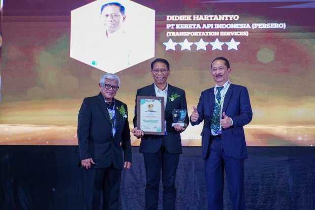 Penghargaan diraih KAI dalam ajang The Health, Safety, and Environment (HSE) Indonesia Award 2023.