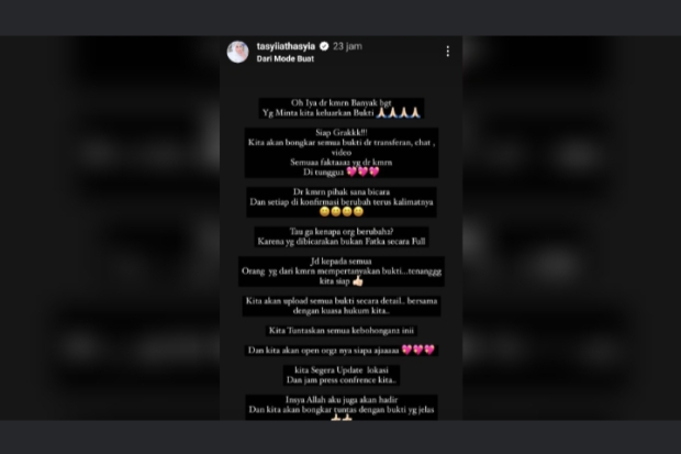 Unggahan Tasyi Athasyia