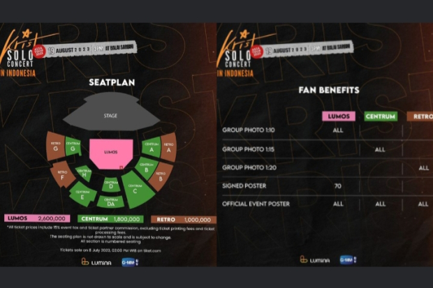 Seat Plan Konser Krist Perawat