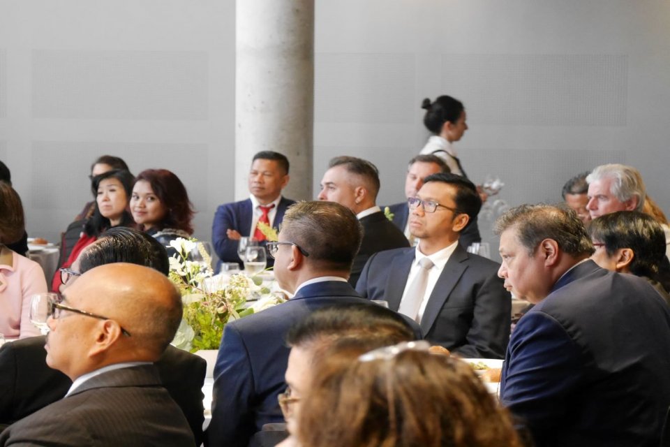 Direktur Jenderal Perundingan Perdagangan Internasional Kementerian Perdagangan, Djatmiko Bris Witjaksono, dalam agenda business luncheon dengan pemerintah negara bagian New South Wales, di Sydney, Australia, Senin (3/7).