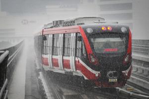 Uji coba LRT Jakarta