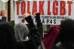 Aksi tolak LGBT di Kota Bogor
