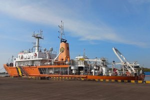 Kapal Geomarin III yang digunakan Tim Kementerian ESDM dan Pertamina untuk Survei Migas