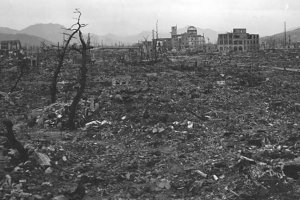 Ilustrasi, kondisi Kota Hiroshima, Jepang, usai terkena dampak bom atom.