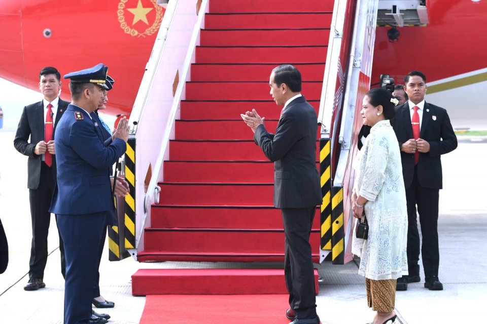 Presiden Joko Widodo beserta Ibu Iriana Joko Widodo dan delegasi terbatas melakukan kunjungan kerja ke Chengdu, Republik Rakyat Tiongkok (RRT) pada Kamis, 27 Juli 2023. 