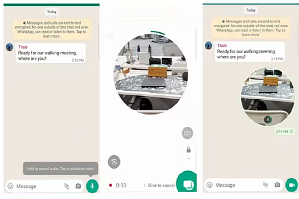 Fitur WhatsApp video, whatsapp