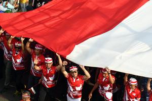 Kirab Merah Putih di Kota Bogor