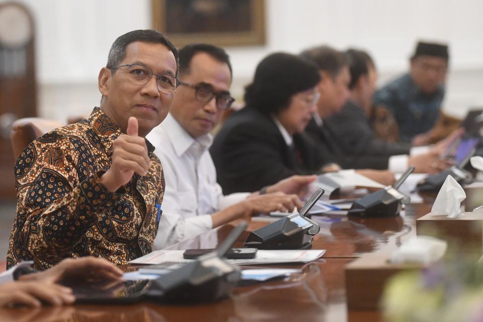 Pj Gubernur DKI Jakarta Heru Budi Hartono mengumumkan kenaikan UMP Jakarta 2024. 