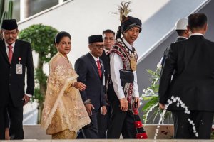 Presiden Jokowi dan Ibu Negara Iriana Tiba di Gedung DPR/MPR