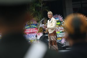Ilustrasi, Gubernur Jawa Tengah Ganjar Pranowo berpidato.
