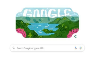 Danau Toba - Google Doodle