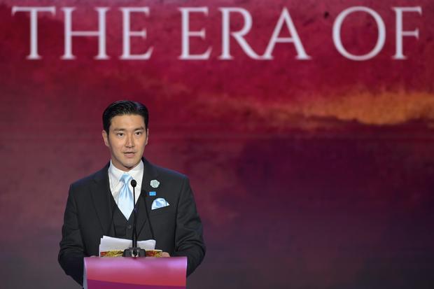 UNICEF East Asia & Pacific Regional Ambassador Choi Siwon menyampaikan pidatonya pada hari kedua ASEAN Business Investment Summit (ABIS) 2023 di Jakarta, Senin (4/9/2023).