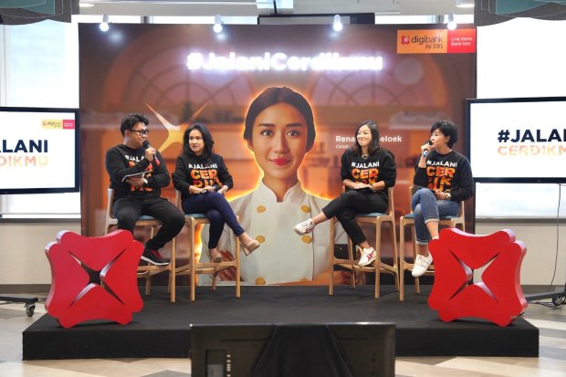 Konferensi pers peluncuran kampanye #JalaniCerdikmu oleh digibank by DBS di Jakarta.