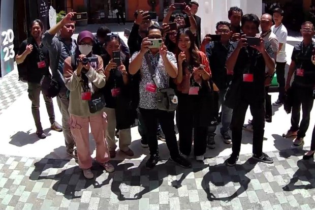 Gelaran HUB.ID Summit X Nexticorn 2023 di Nusa Dua, Bali, di mana GoPlay meluncurkan nama baru menjadi Everywhere.id, Sabtu (15/9).
