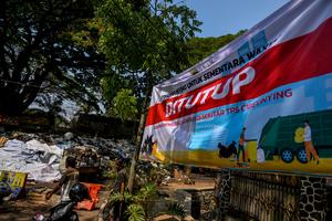 Sampah menumpuk di Bandung