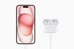 iPhone 15 and airpods