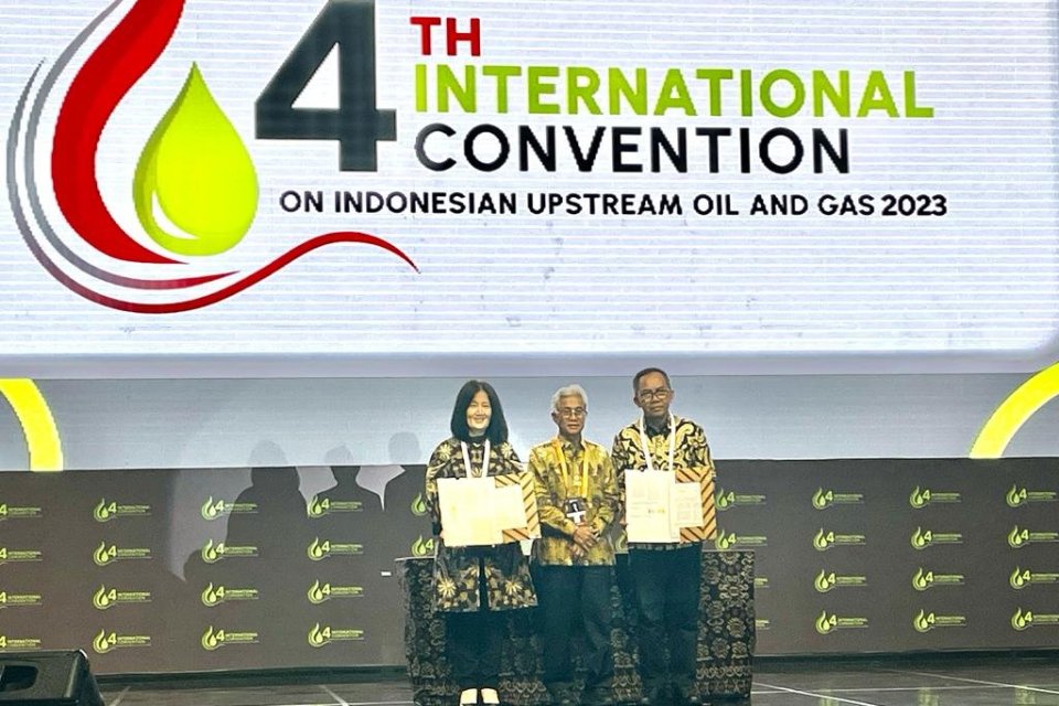 BP Berau Ltd dan Pertamina menandatangani nota kesepakatan atau memorandum of understanding (MoU) untuk studi potensi injeksi CO2 di Tangguh, di sela-sela The 4th International Convention on Indonesian Upstream Oil and Gas 2023, di Bali, pada Kamis (21/9)