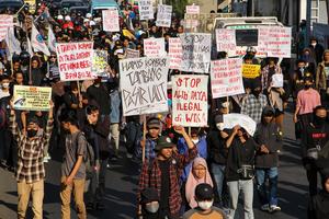 Aksi peringatan Hari Tani Nasional di Makassar
