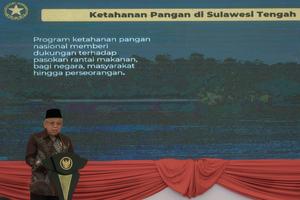 Wapres resmikan Kawasan Pangan Nusantara di Donggala
