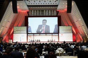 Wamenkominfo Nezar Patria dalam sesi Global AI Governance and Generative AI - Contribution to Hiroshima AI Process Internet Governance Forum atau IGF 