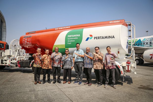 Kilang Pertamina Internasional (KPI) menyuplai 11.203 liter SAF dalam uji ground test dan uji terbang SAF pada pesawat komersial berjenis Boeing 737-800 NG, Rabu (4/10).