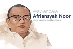 Sekretaris Jenderal Partai Bulan Bintang Afriansyah Noor 