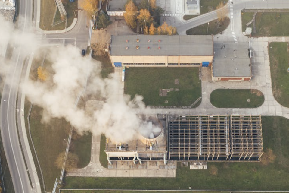 Ilustrasi proyek penangkapan karbon.