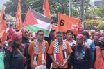 Aksi unjuk rasa Parta Buruh menuntut kenaikan UMP 15%, Jumat (27/10)