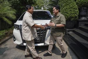 Prabowo Subianto kunjungi kediaman Erick Thohir