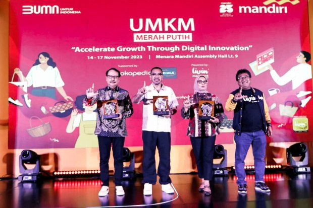 UMKM Merah Putih 2023 menargetkan 2.000 UMKM go digital baru.