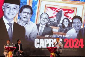 Anies Baswedan hadiri diskusi interaktif Capres 2024 di Makassar