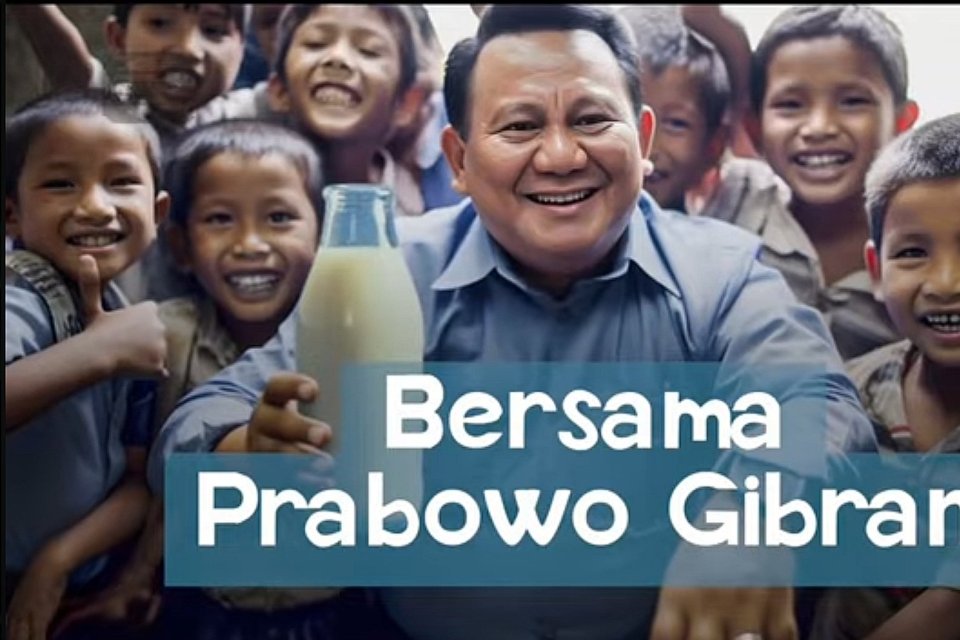 Iklan susu Prabowo - Gibran, iklan politik pakai AI, 