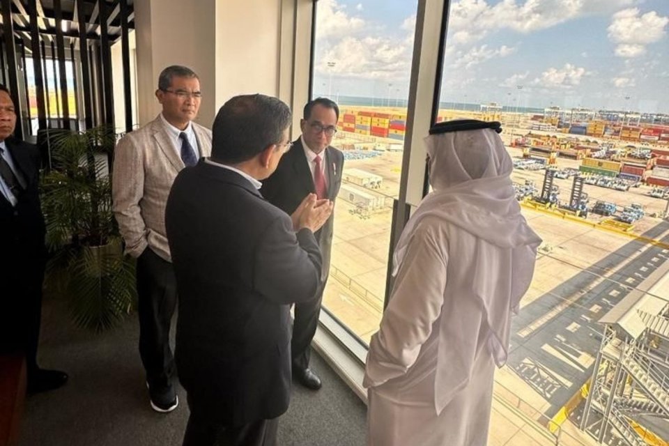 Menteri Perhubungan RI, Budi Karya, bertemu dengan CEO Abu Dhabi Port, Saif Al Mazrouei, di Uni Emirat Arab (UEA), Sabtu (25/11)