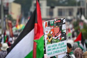 Aksi damai untuk Palestina di Depok