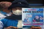 Demo buruh tuntut kenaikan UMK 2024