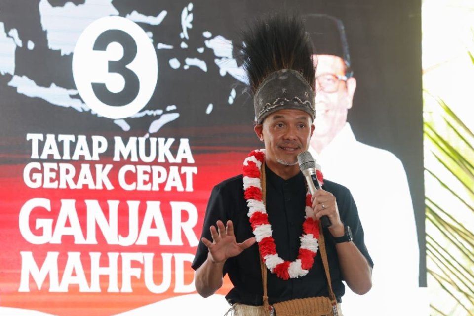 Ganjar Mahfud kampanye di Meruake Papua 