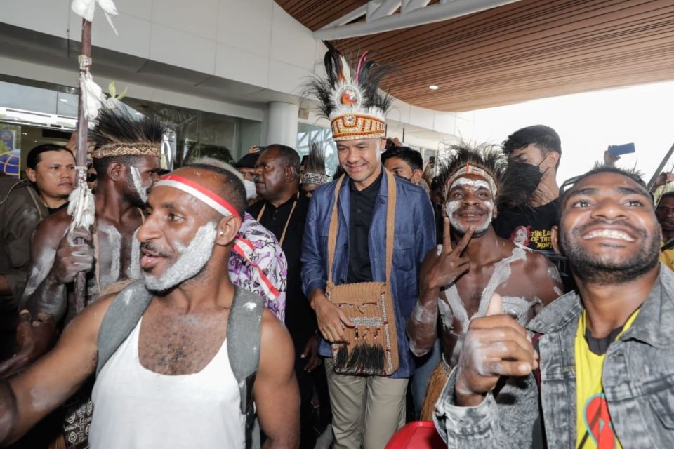 Ganjar Pranowo menghadiri kampanye hari pertama di Merauke, Papua Selatan 