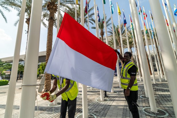 Bendera Indonesia di COP28
