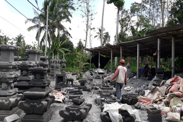 Bisnis Batu Paras Taro di Bali Berkembang Berkat Pemberdayaan BRI