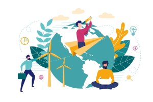 Ilustrasi Gaya hidup berkelanjutan