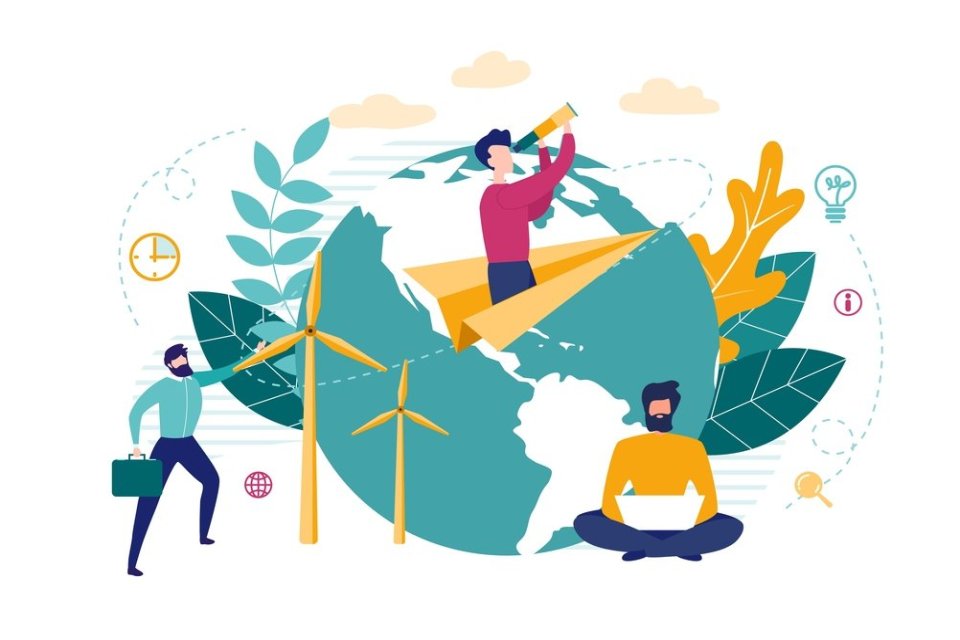 Ilustrasi Gaya hidup berkelanjutan