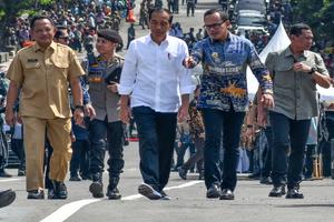 Presiden resmikan jembatan Otista Kota Bogor