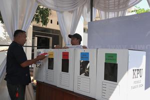 Simulasi pemungutan suara di Jombang