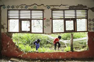 Sekolah rusak di Cianjur