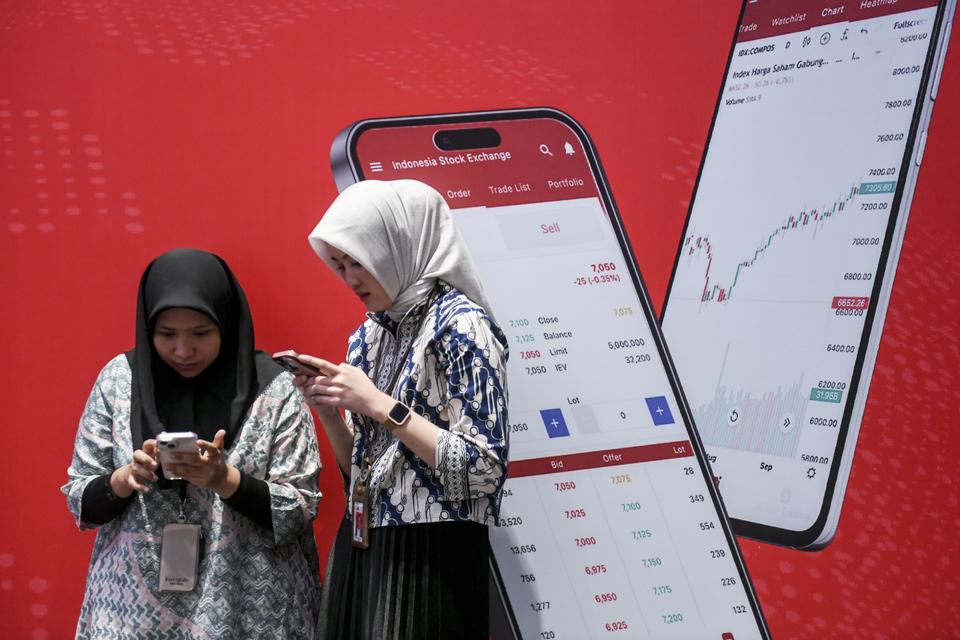 Ilustrasi investasi saham di Bursa Efek Indonesia (BEI).