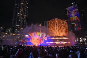 Perayaan Tahun Baru di Bundaran HI Jakarta